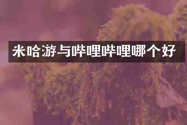 米哈游与哔哩哔哩哪个好