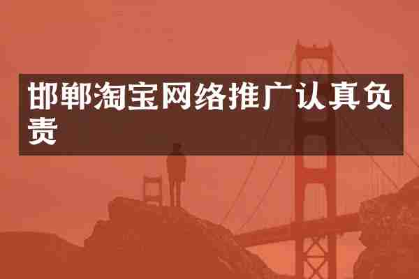 邯郸淘宝网络推广认真负责