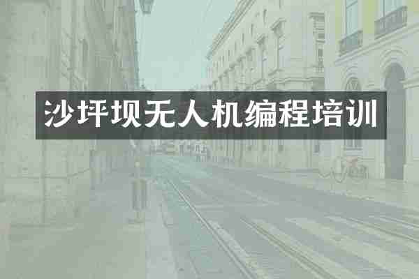 沙坪坝无人机编程培训