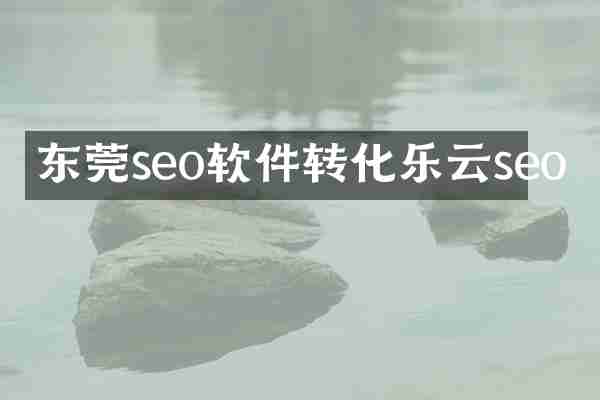 东莞seo软件转化乐云seo