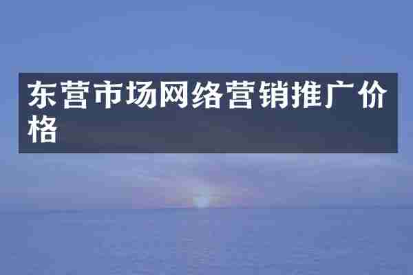 东营市场网络营销推广价格