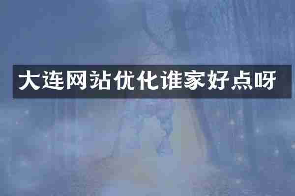 大连网站优化谁家好点呀