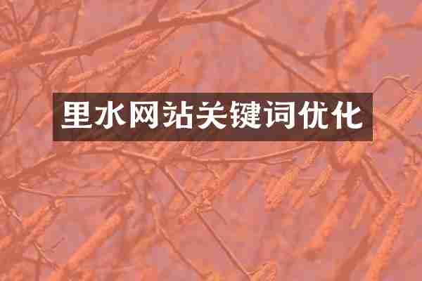 里水网站关键词优化