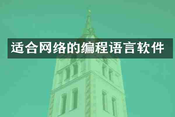 适合网络的编程语言软件