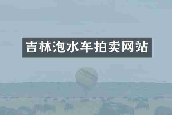 吉林泡水车拍卖网站