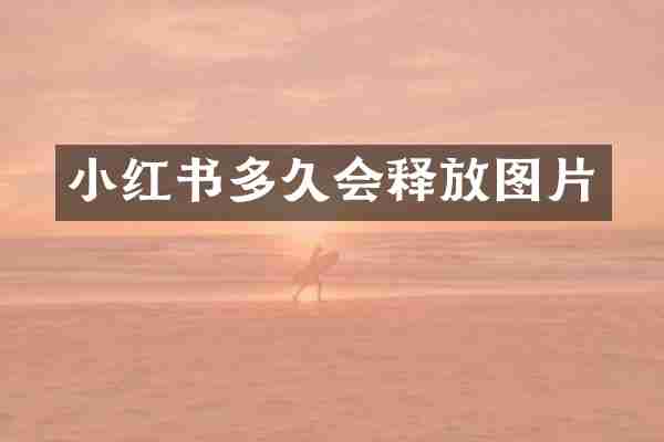 小红书多久会释放图片
