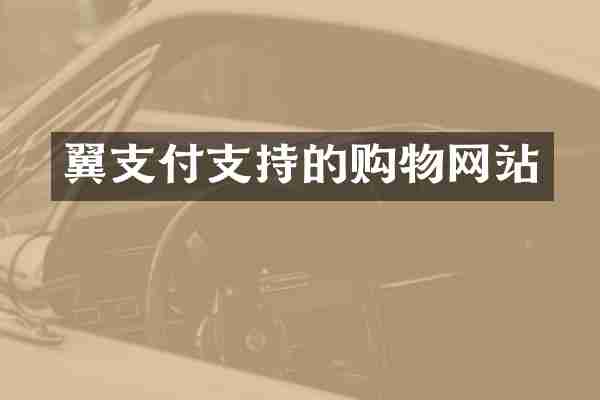 翼支付支持的购物网站