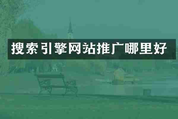 搜索引擎网站推广哪里好