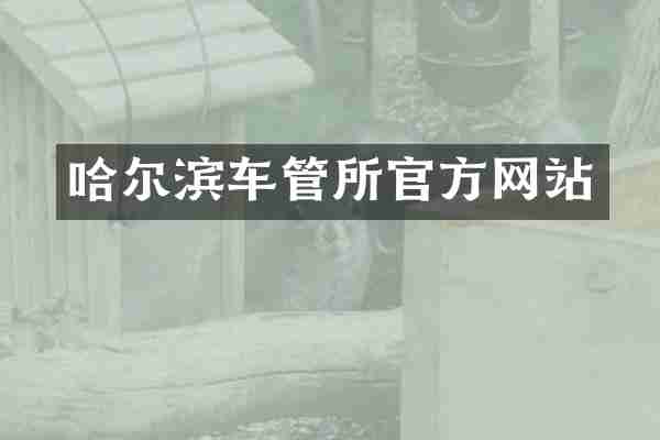 哈尔滨车管所官方网站
