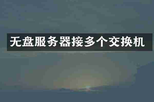无盘服务器接多个交换机