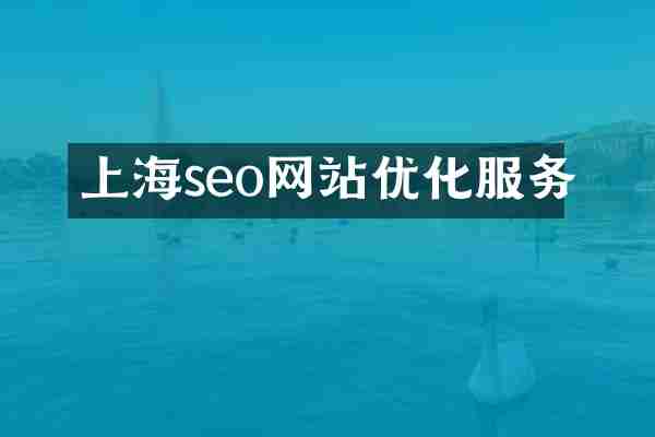上海seo网站优化服务