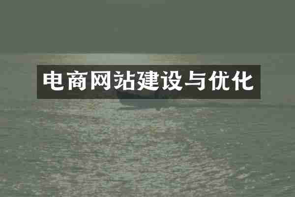 电商网站建设与优化