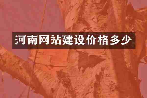 河南网站建设价格多少
