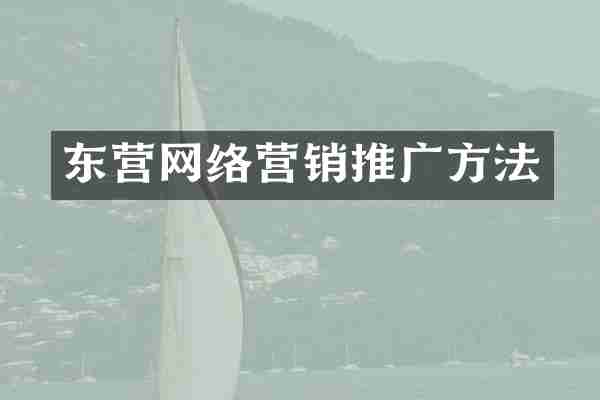 东营网络营销推广方法