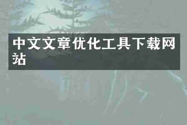 中文文章优化工具下载网站