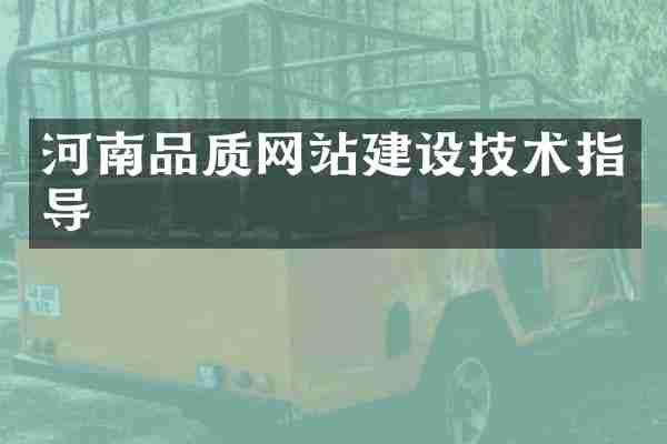 河南品质网站建设技术指导