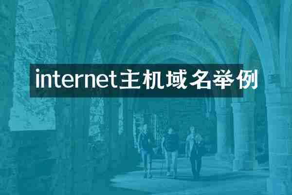 internet主机域名举例