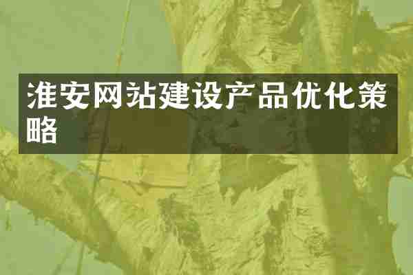 淮安网站建设产品优化策略