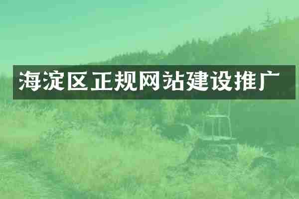 海淀区正规网站建设推广