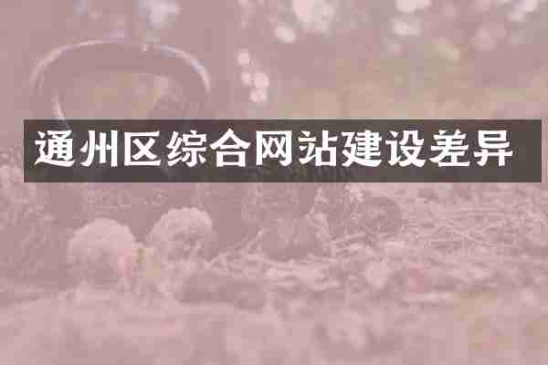 通州区综合网站建设差异