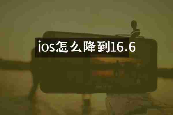 ios怎么降到16.6