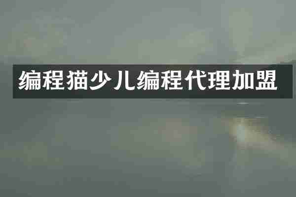 编程猫少儿编程代理加盟