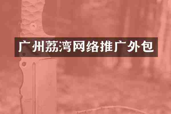 广州荔湾网络推广外包