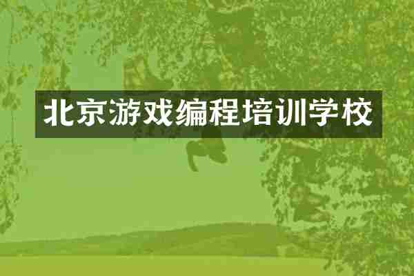 北京游戏编程培训学校