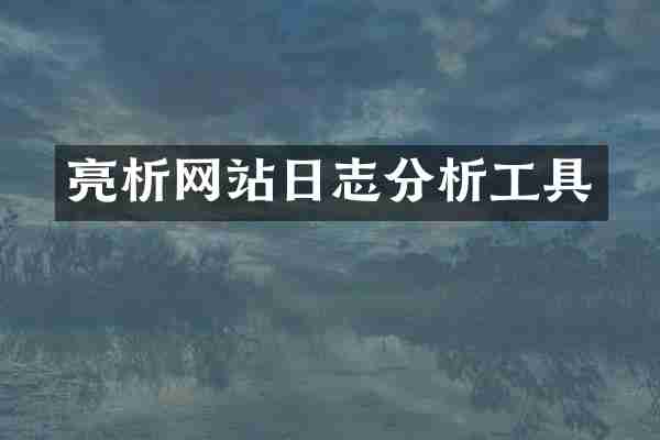亮析网站日志分析工具