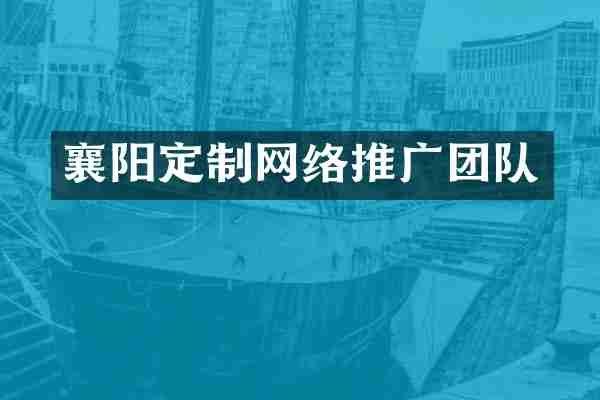 襄阳定制网络推广团队