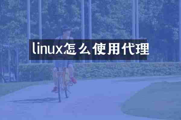 linux怎么使用代理