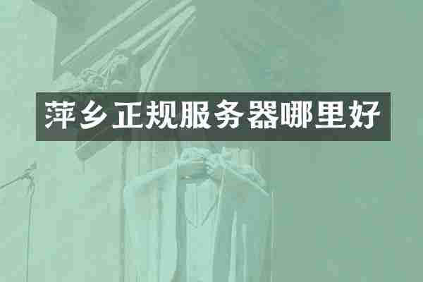 萍乡正规服务器哪里好
