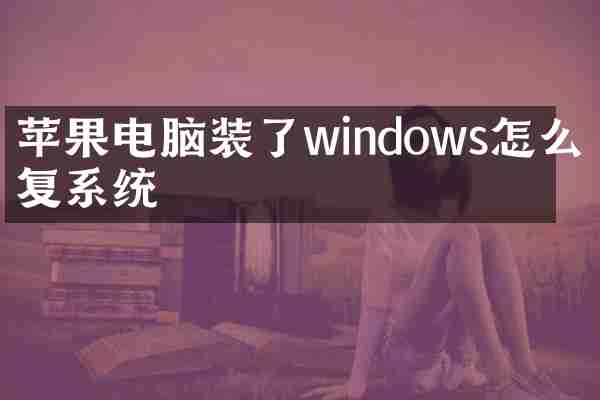 苹果电脑装了windows怎么恢复系统