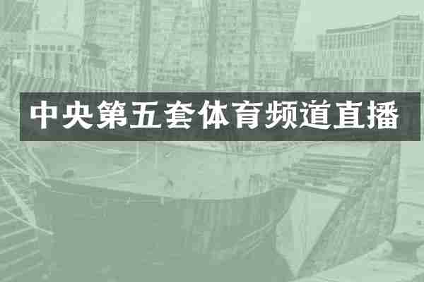 中央第五套体育频道直播