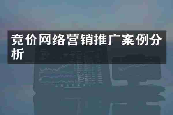 竞价网络营销推广案例分析