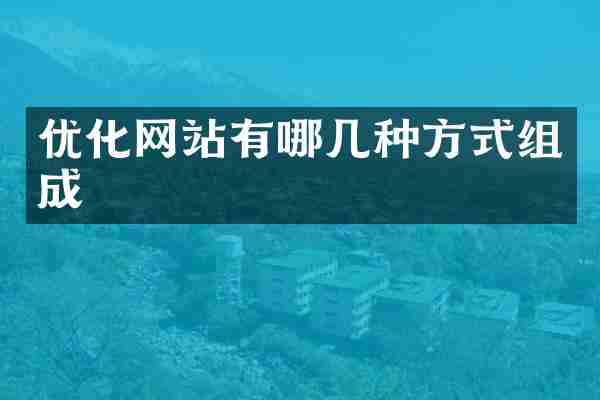 优化网站有哪几种方式组成