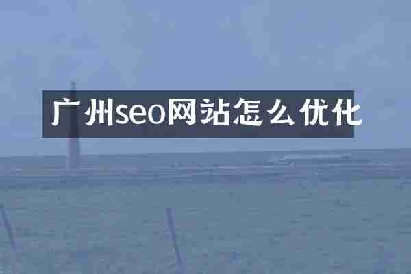广州seo网站怎么优化