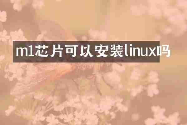 m1芯片可以安装linux吗