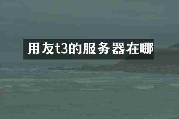 用友t3的服务器在哪