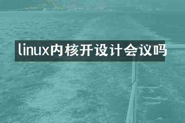 linux内核开设计会议吗