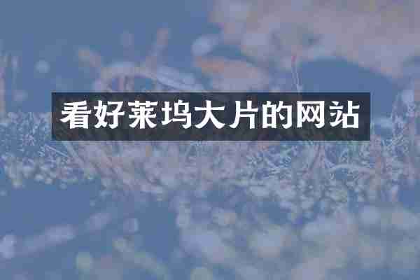 看好莱坞大片的网站
