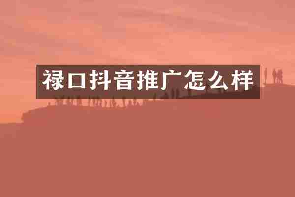 禄口抖音推广怎么样