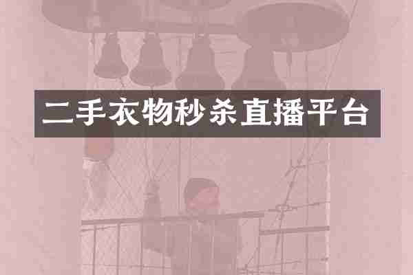 二手衣物秒杀直播平台