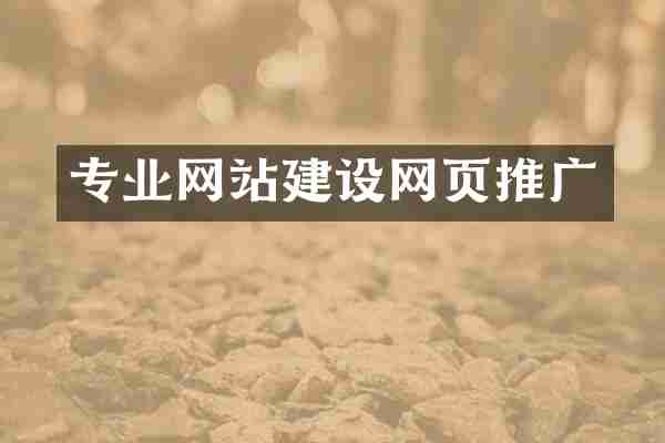 专业网站建设网页推广