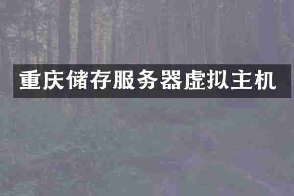 重庆储存服务器虚拟主机