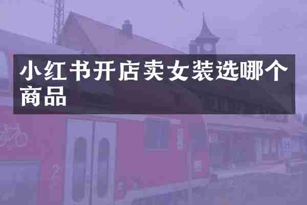 小红书开店卖女装选哪个商品