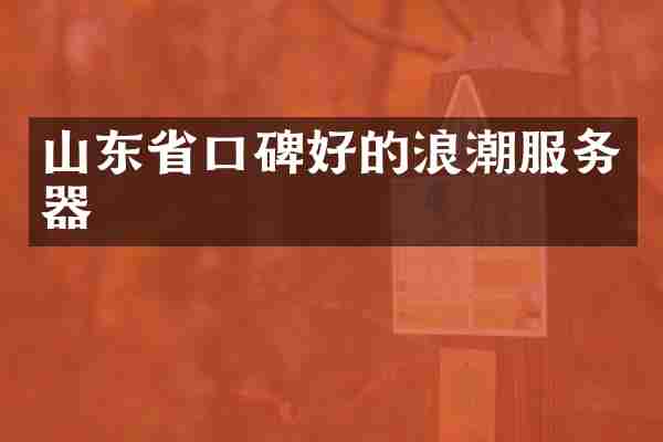 山东省口碑好的浪潮服务器