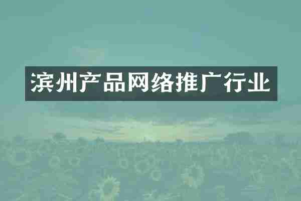 滨州产品网络推广行业