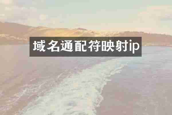 域名通配符映射ip