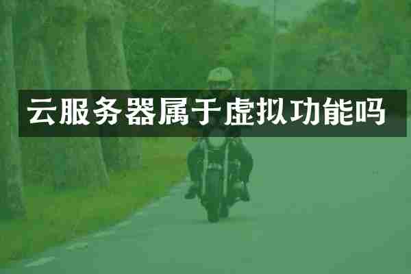 云服务器属于虚拟功能吗